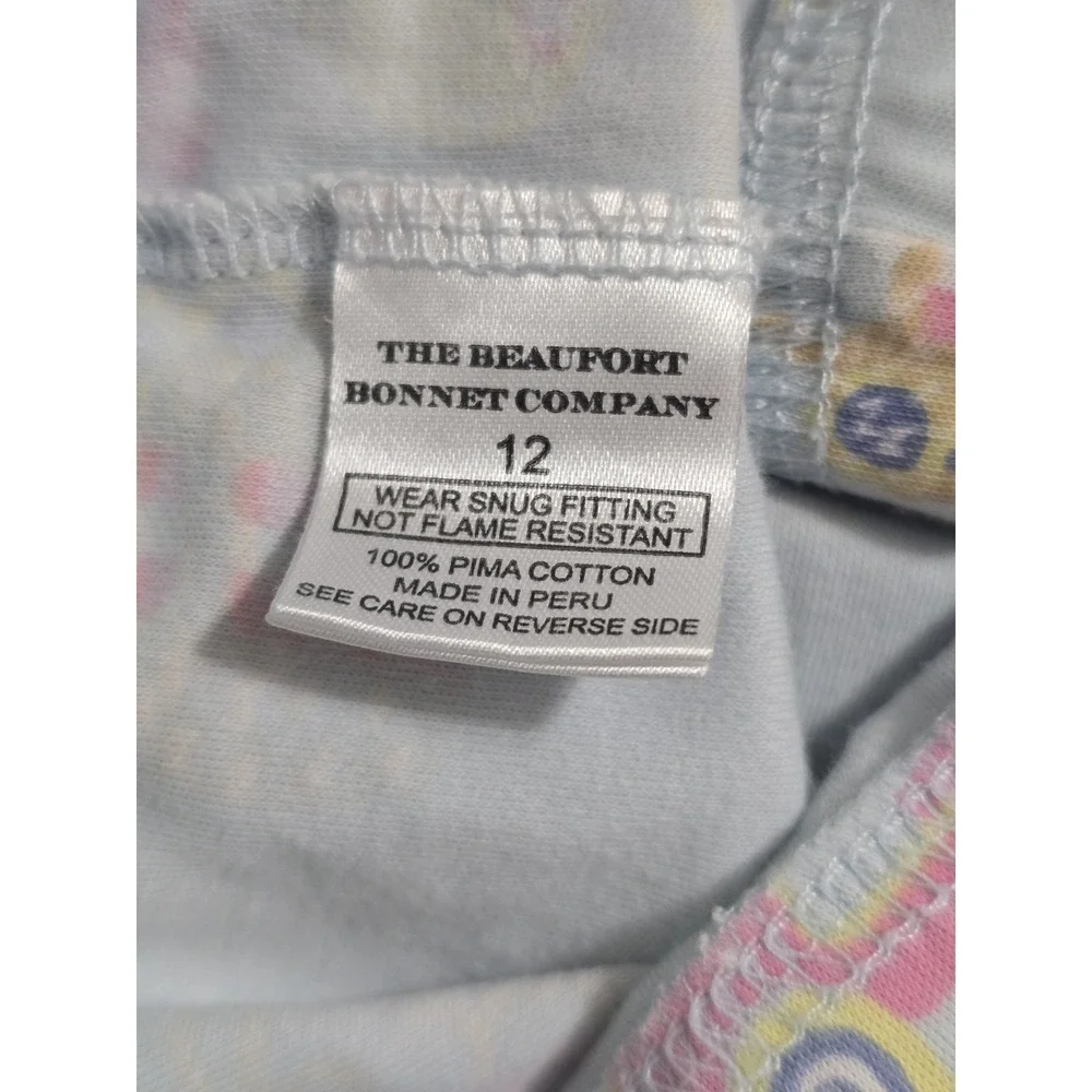 Beaufort Bonnet Company Pima Cotton Bahama Bound Pajamas Shirt Sz 14, Pants 12